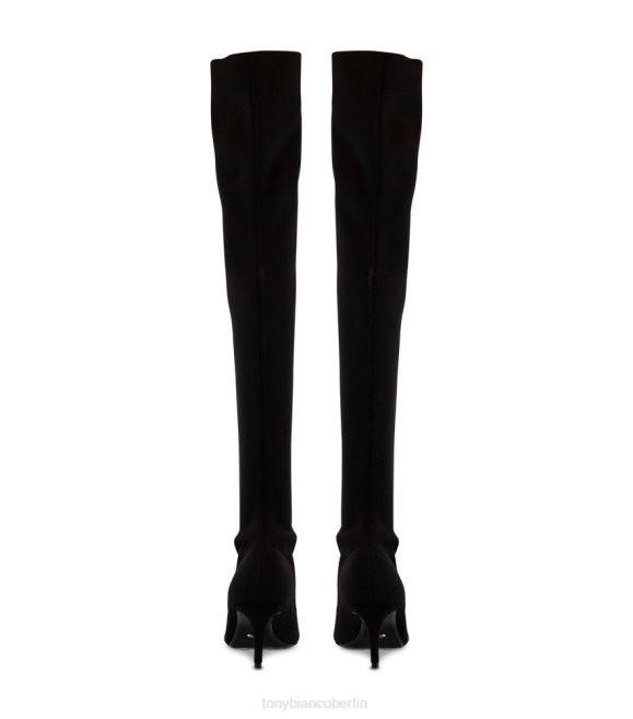 Stiletto-Stiefel| de Tony Bianco Frauen Gracie lange Stiefel schwarze Socken gestrickt 4624568